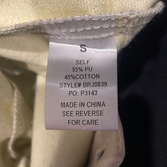 Faux leather shacket size small NWOT never worn - Picture 3 of 3